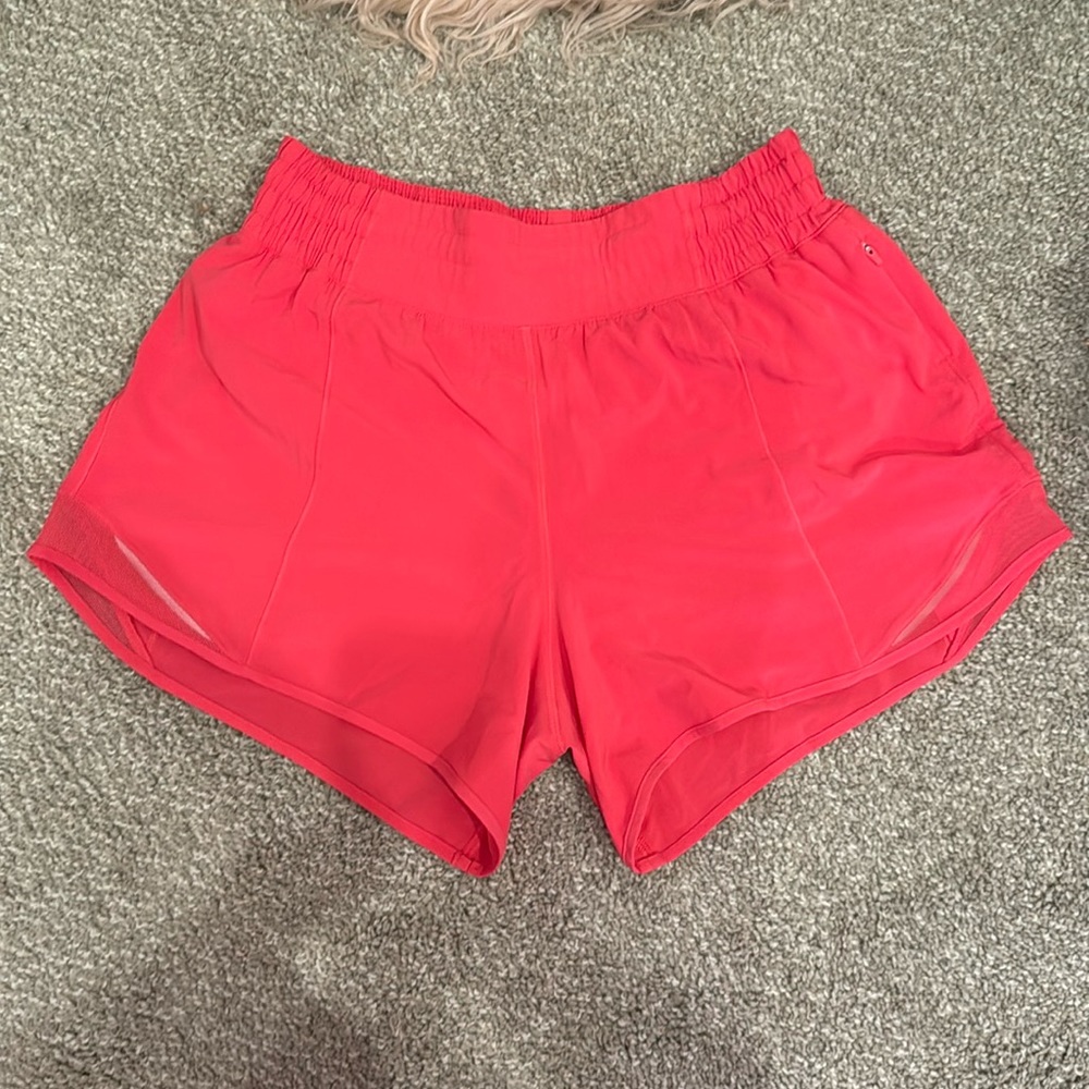 size 6, hotty hots, high rise, 4 inch